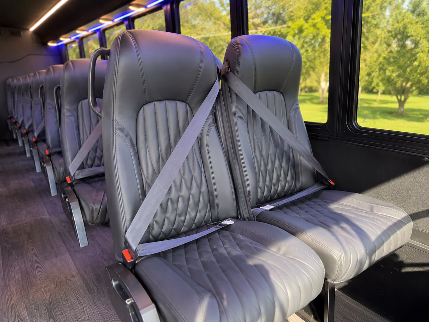 dearborn heights 18 passenger minibus interior