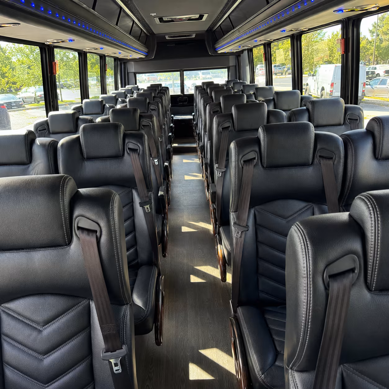 dearborn heights 25 passenger minibus interior