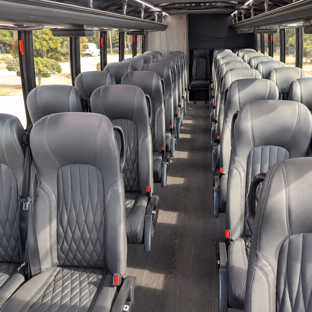 dearborn heights 28 passenger minibus inside