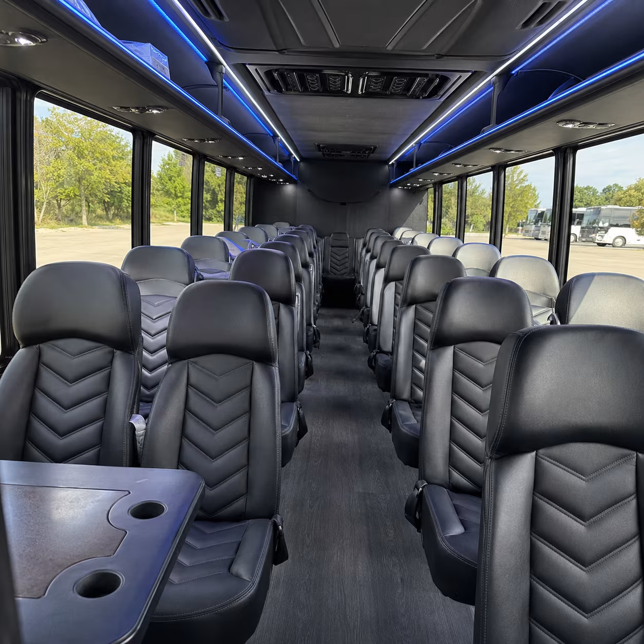 dearborn heights 30 passenger minibus interior