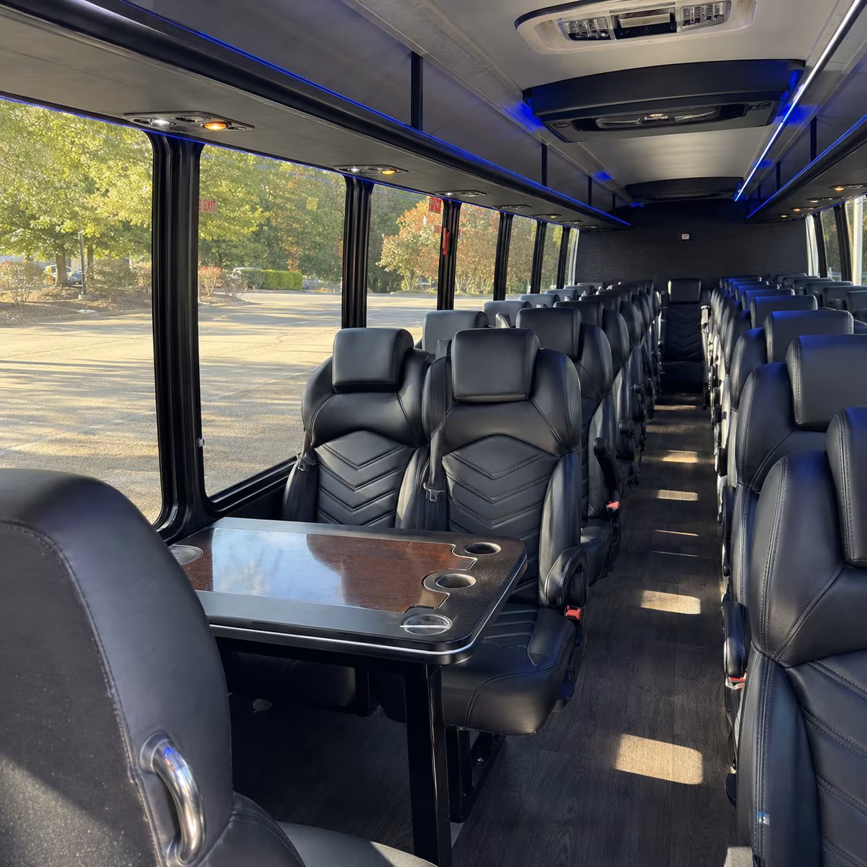 dearborn heights 35 passenger minibus interior