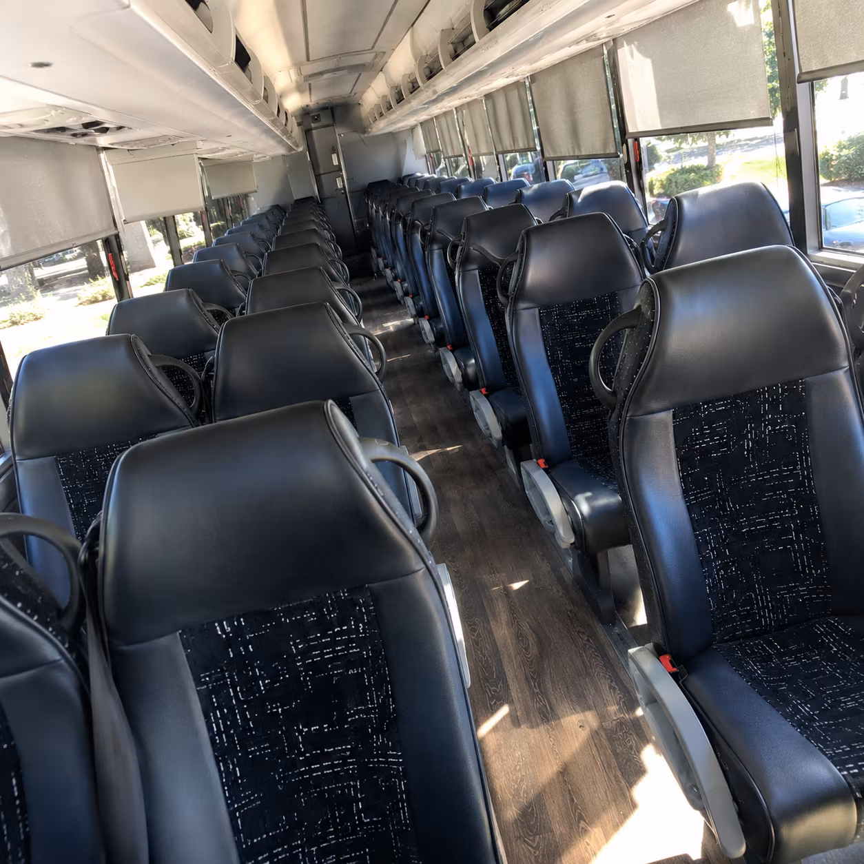 dearborn heights 56 passenger charter bus inside
