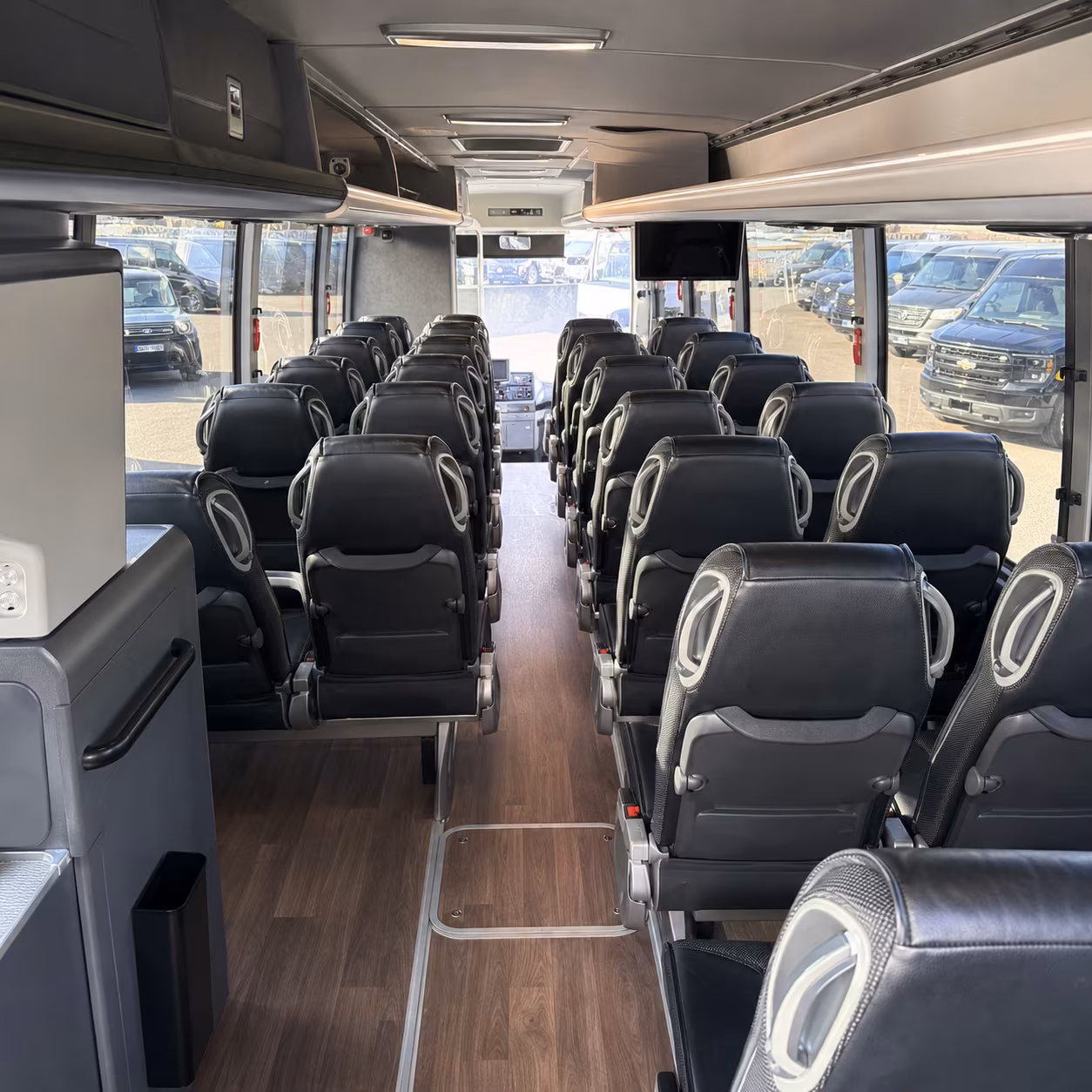dearborn heights 56 passenger charter bus interior