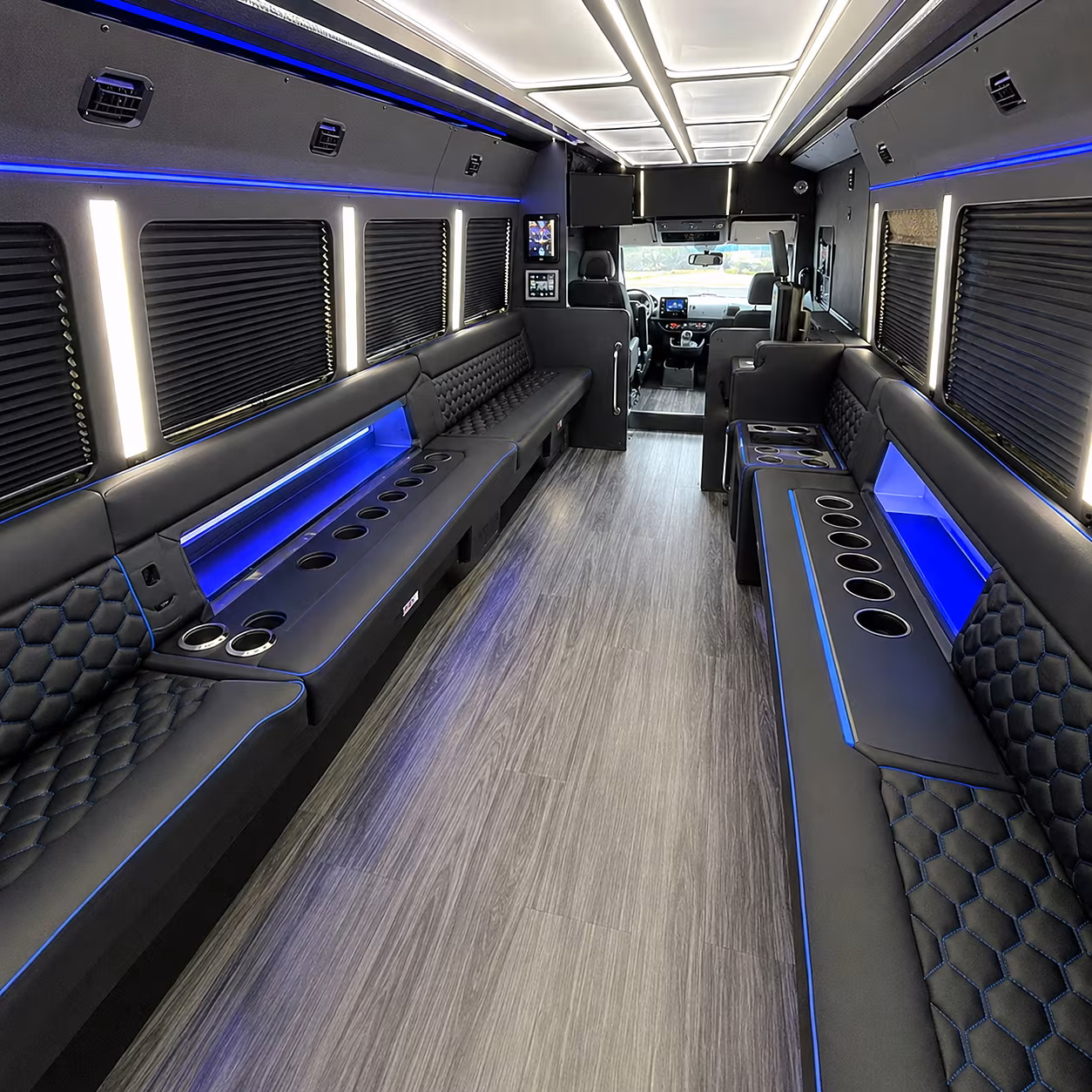 dearborn heights party bus rental interior